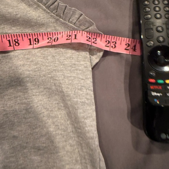 NWT Sew In Love Ribbed Ruffle Tank Grey Size 2X - Picture 9 of 9